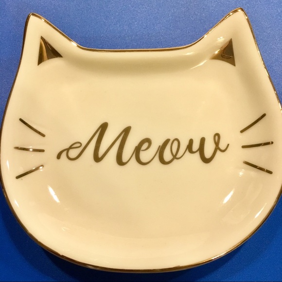 Kitty Cat Meow Trinket Tray - Picture 2 of 5